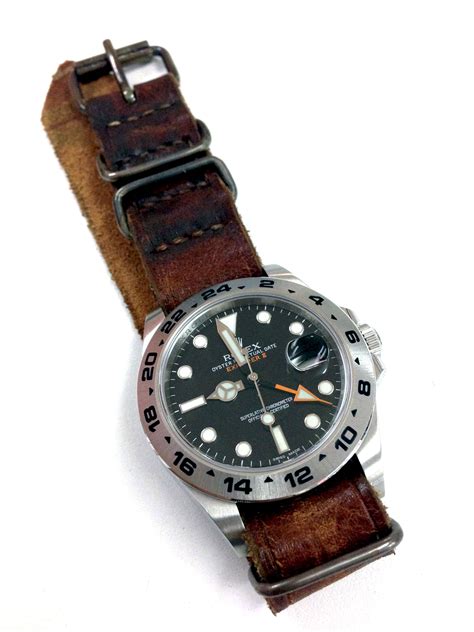 nato strap for rolex explorer ii|rolex explorer 2 watch straps.